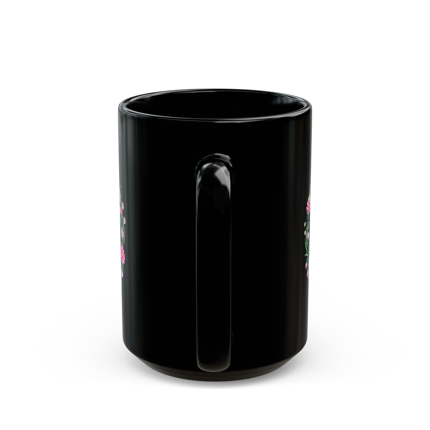 Walk By Faith Not By Sight Black Bible Verse Mug