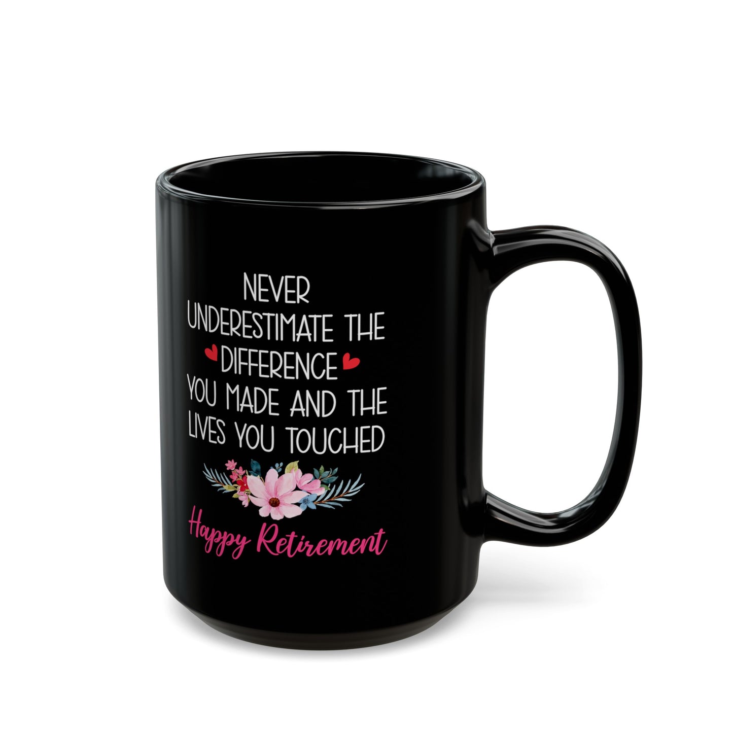 Inspirational Black Retirement Mug – Make a Lasting Impact