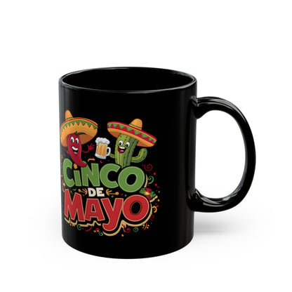 Cinco De Mayo Black Mug (11oz, 15oz)
