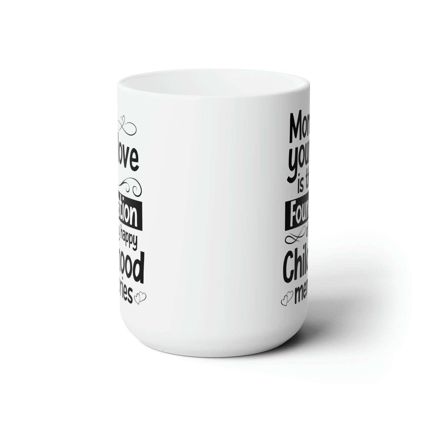 Mom, Your Love is the Foundation of My Childhood Memories – White Coffee Mug
