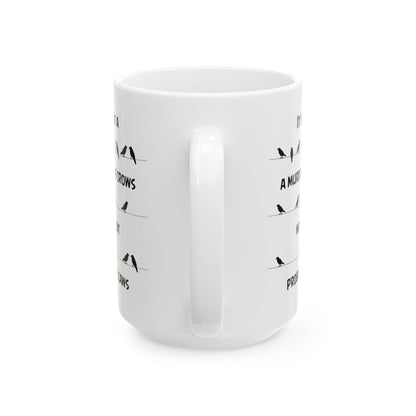 Funny Crow Mug Gift for Bird Lover – Murder of Crows Pun