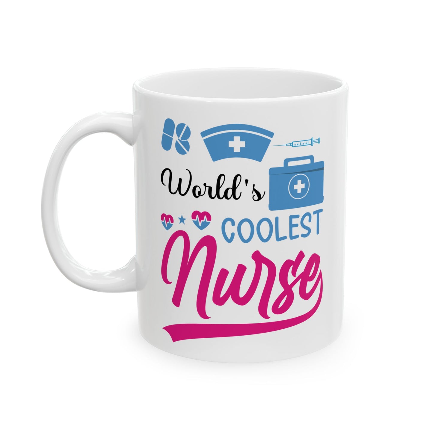 World's COOLEST 11oz & 15oz  White mug