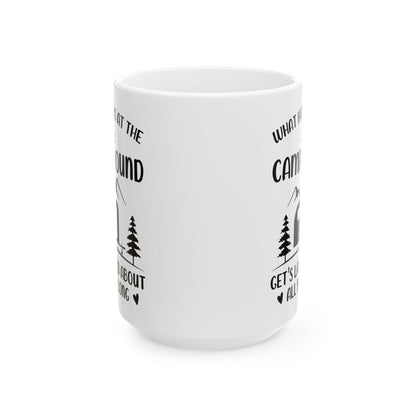 Rustic Camping Adventure Ceramic Mug, (11oz, 15oz)