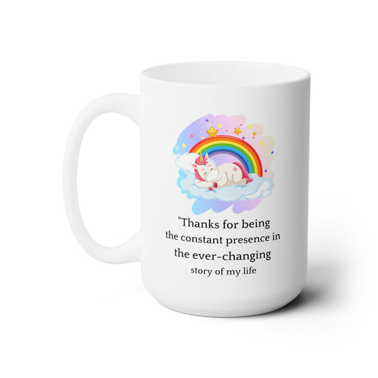 Unicorn and Rainbow Mug – Thank You Gift for Mom