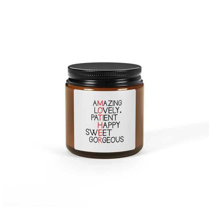 Mother Candle Gift – Meaningful Acronym Design for Mom