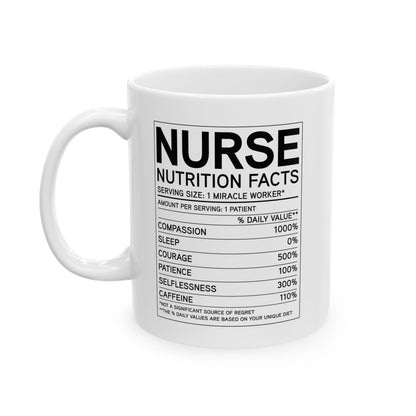 Love Nurse White Ceramic Mug – Cute Gift for Nurses, RN, LPN, or Nursing Students