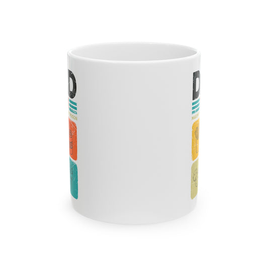 Dad Tax Making Sure Its Not Poison, white Mug, (11oz, 15oz)