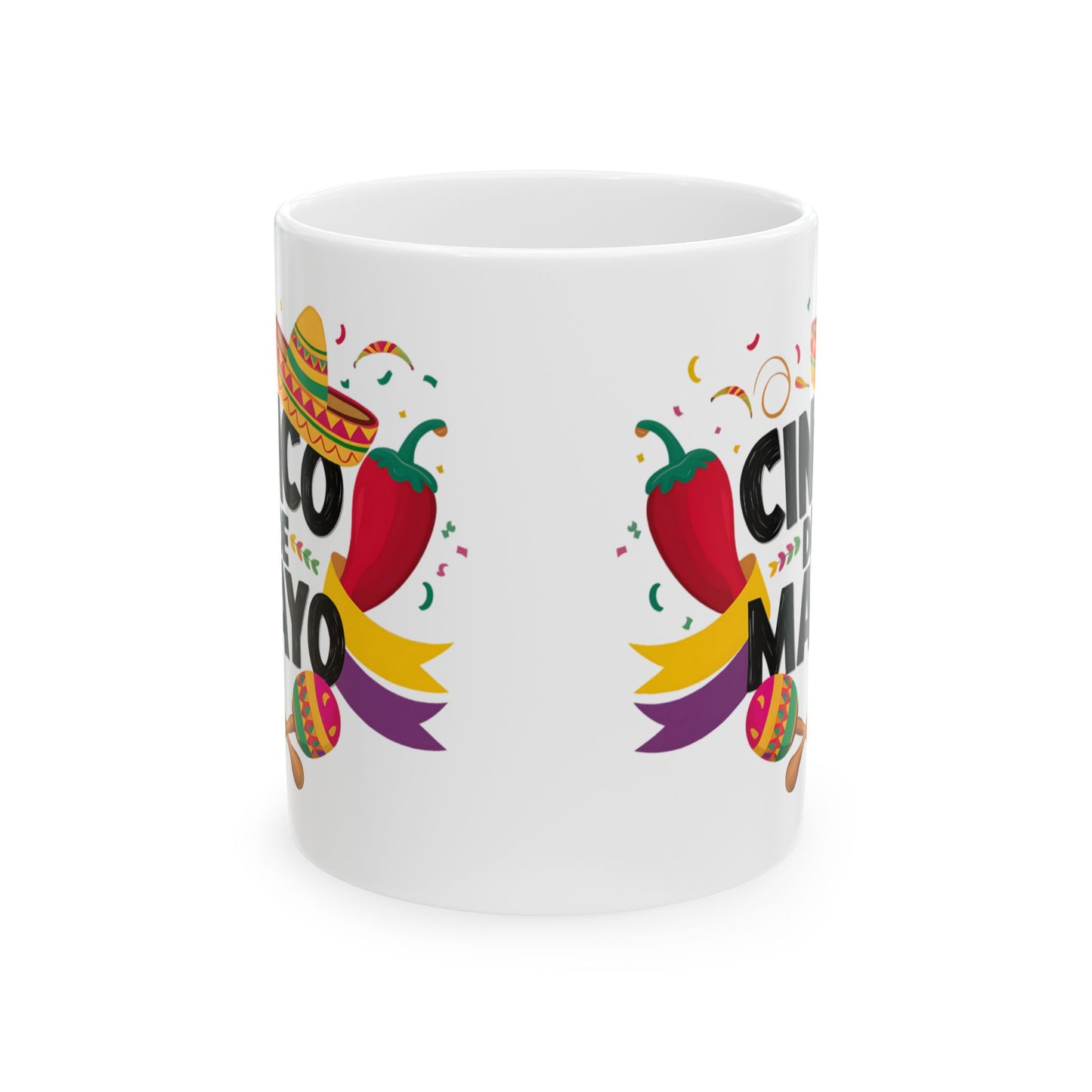 Cinco De Mayo White Mug, (11oz, 15oz)