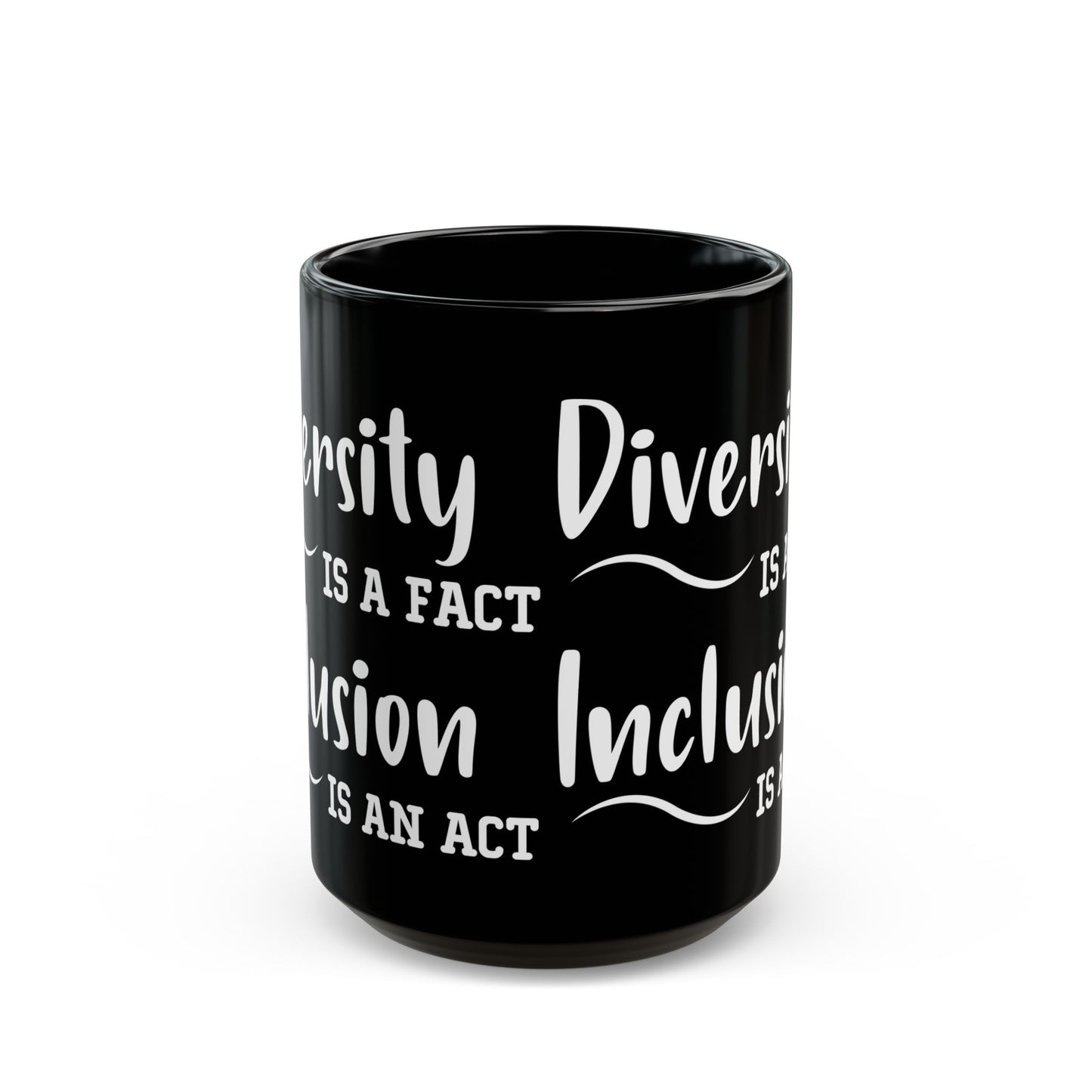Driversity Is A Fact Black Mug (11oz, 15oz)