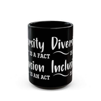 Driversity Is A Fact Black Mug (11oz, 15oz)