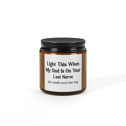 Funny Candle for Mom  Scented Soy Candle (Multi-Size, Amber Jar)