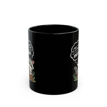 I might look like i'm listening to you v2, Black Mug (11oz, 15oz)