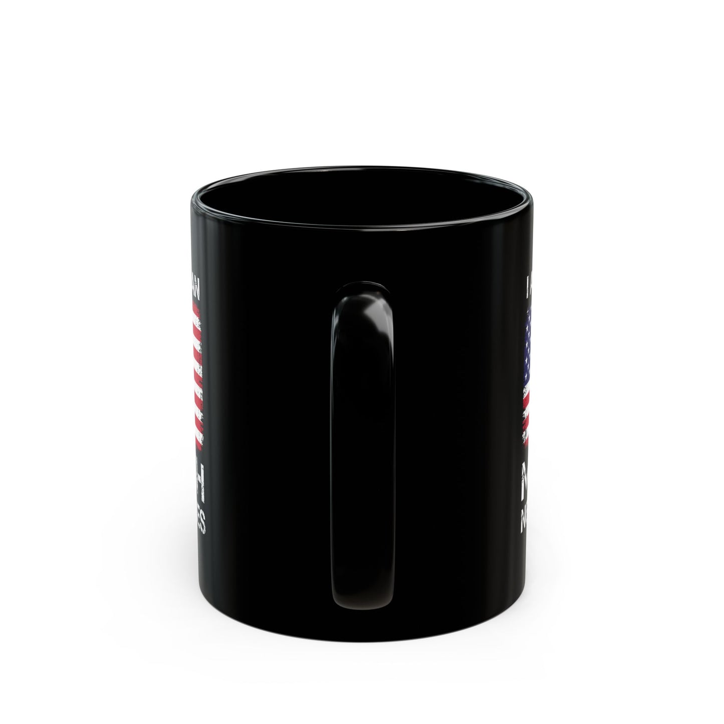 I Am A Veteran My Oath Never Expires Mug – American Flag Black Coffee Cup