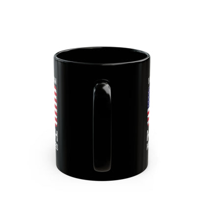 I Am A Veteran My Oath Never Expires Mug – American Flag Black Coffee Cup