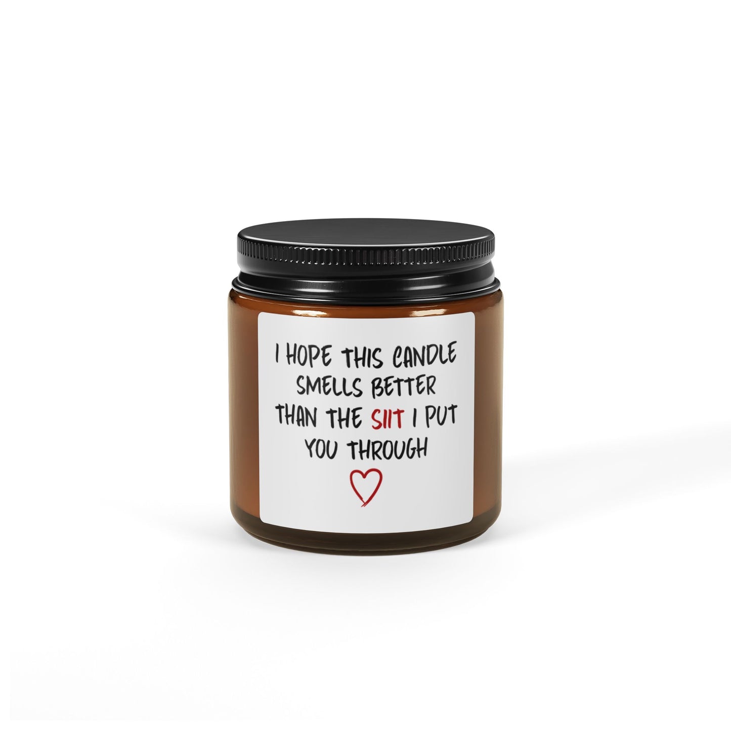 I hope smells Scented Soy Candle (Multi-Size, Amber Jar)