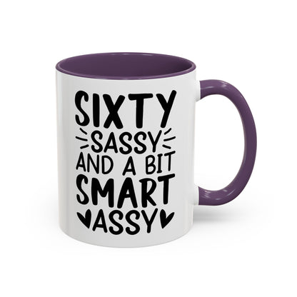 SIXTY SASSY and a bit SMART ASSY Coffee Mug (11, 15oz)