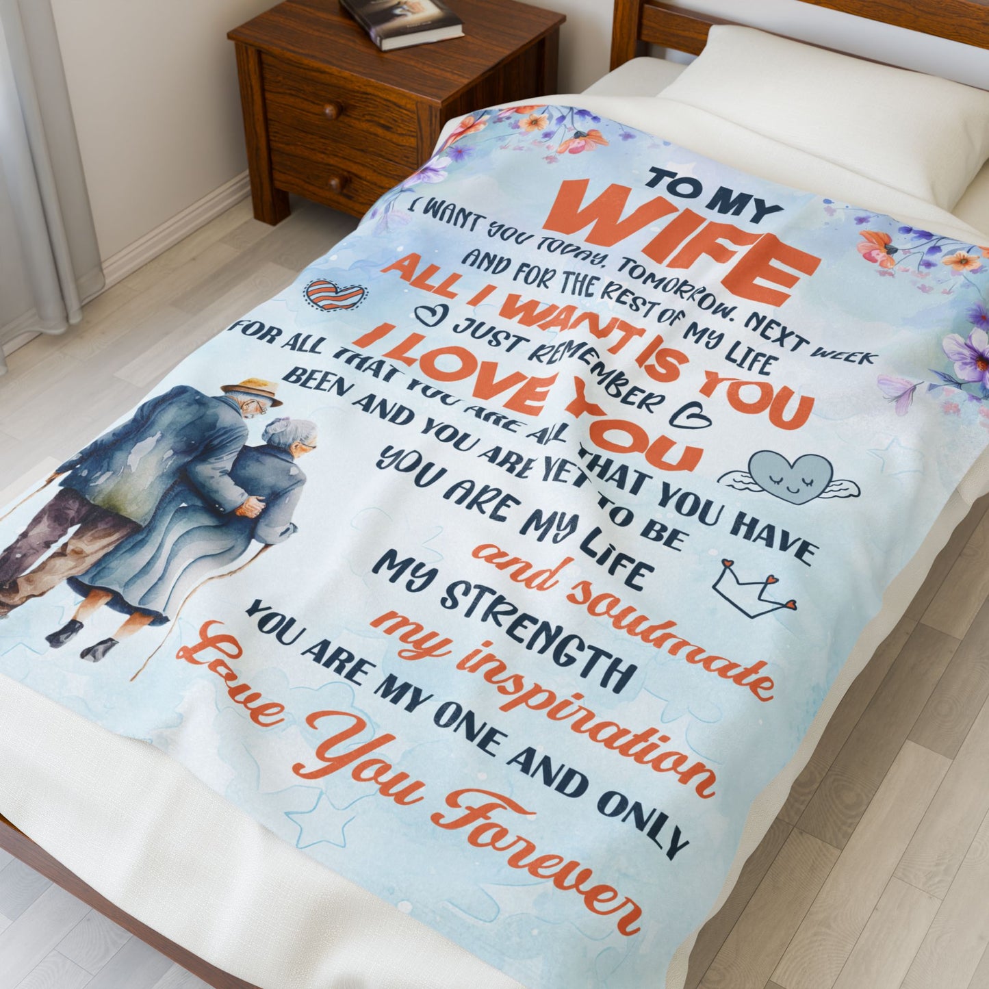 To My Wife Blanket