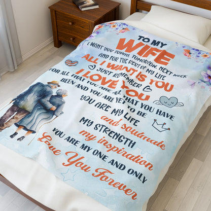 To My Wife Blanket