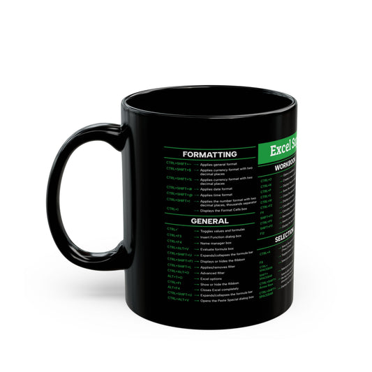 Excel Super Shortcuts Mug Ceramic Mug, (11oz, 15oz)