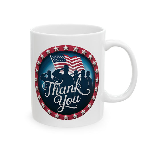 Thank You White Mug, (11oz, 15oz)