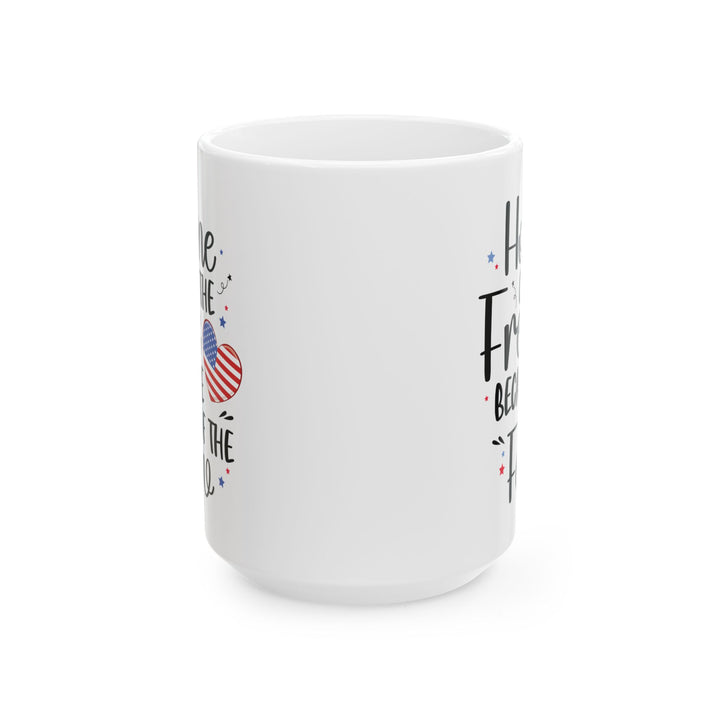 Fourth of July Mug – Support Our Troops American Pride Coffee Mug