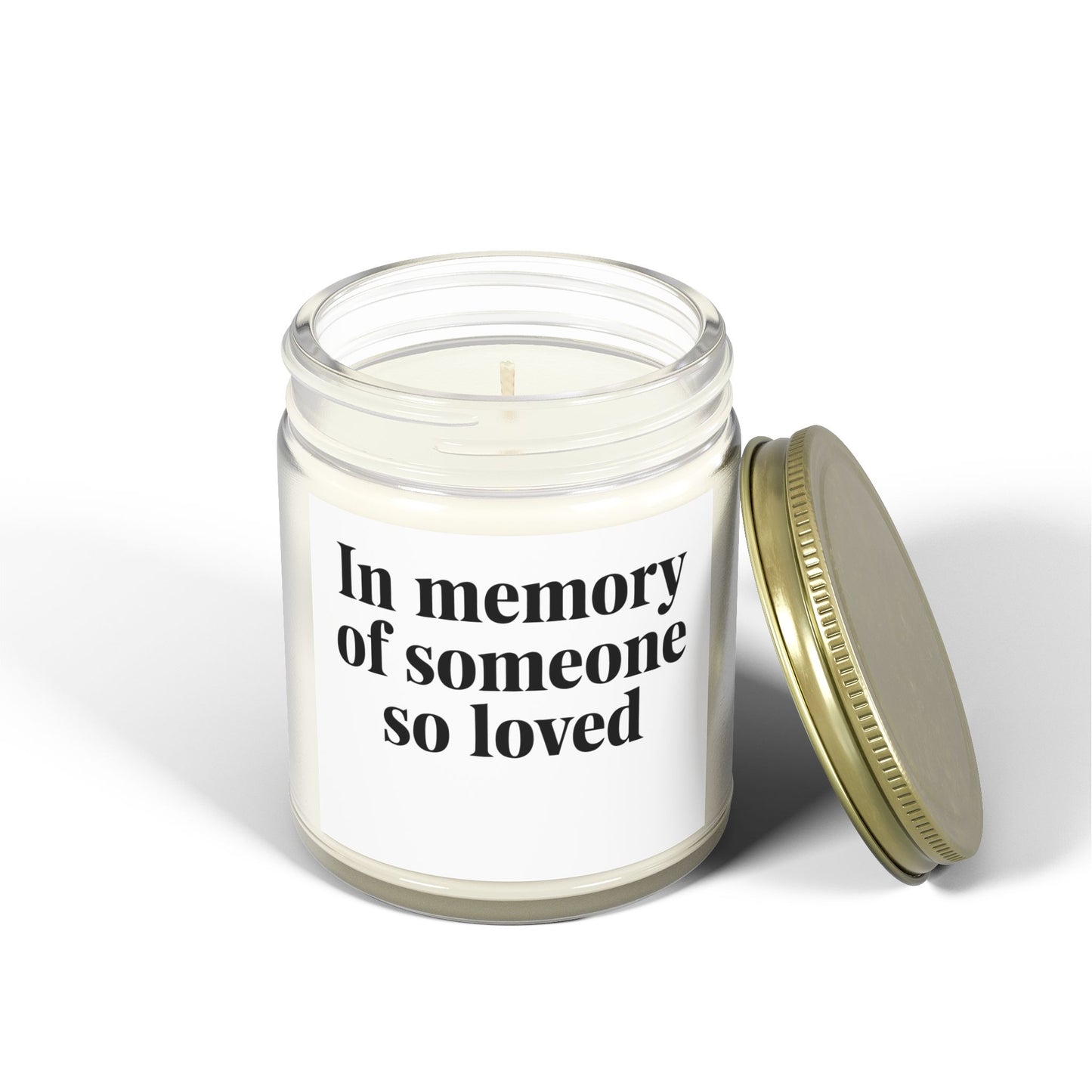 In memories of someone so love Scented Candles, Coconut Apricot Wax (4oz, 9oz)