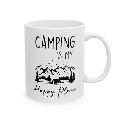 Rustic Camping Adventure Design Ceramic Mug, (11oz, 15oz)