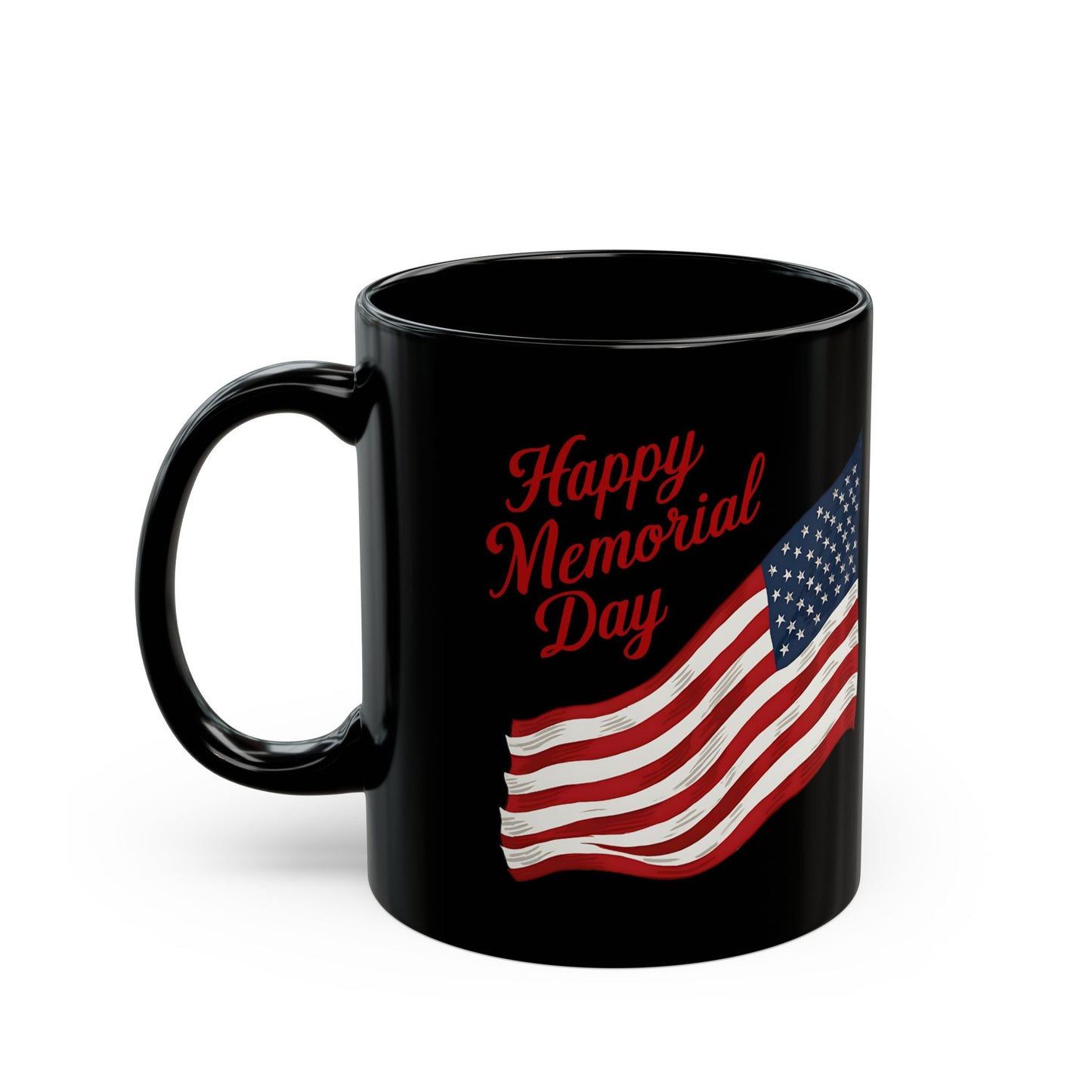 Happy Memorial Day Black Mug (11oz, 15oz)