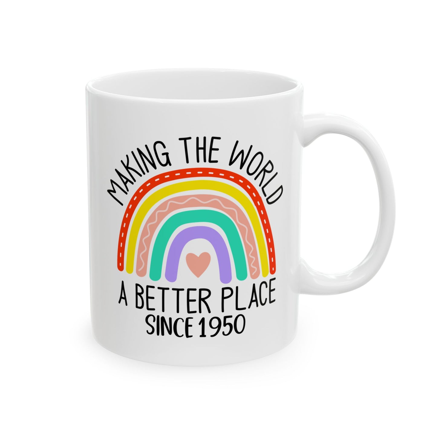 making the world 1950 Ceramic Mug, (11oz, 15oz)