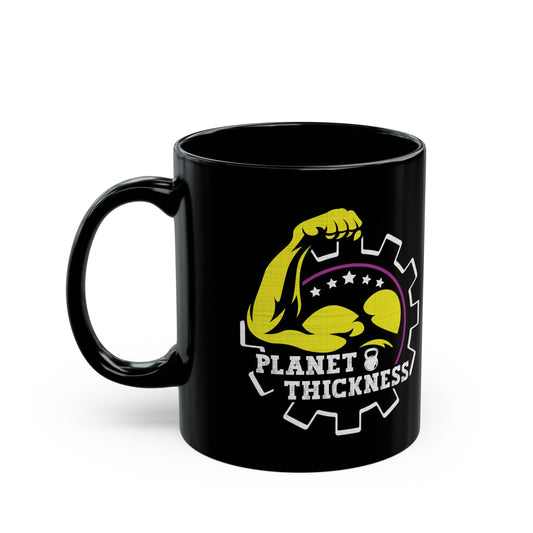 Planet Thickness Black Mug (11oz, 15oz)
