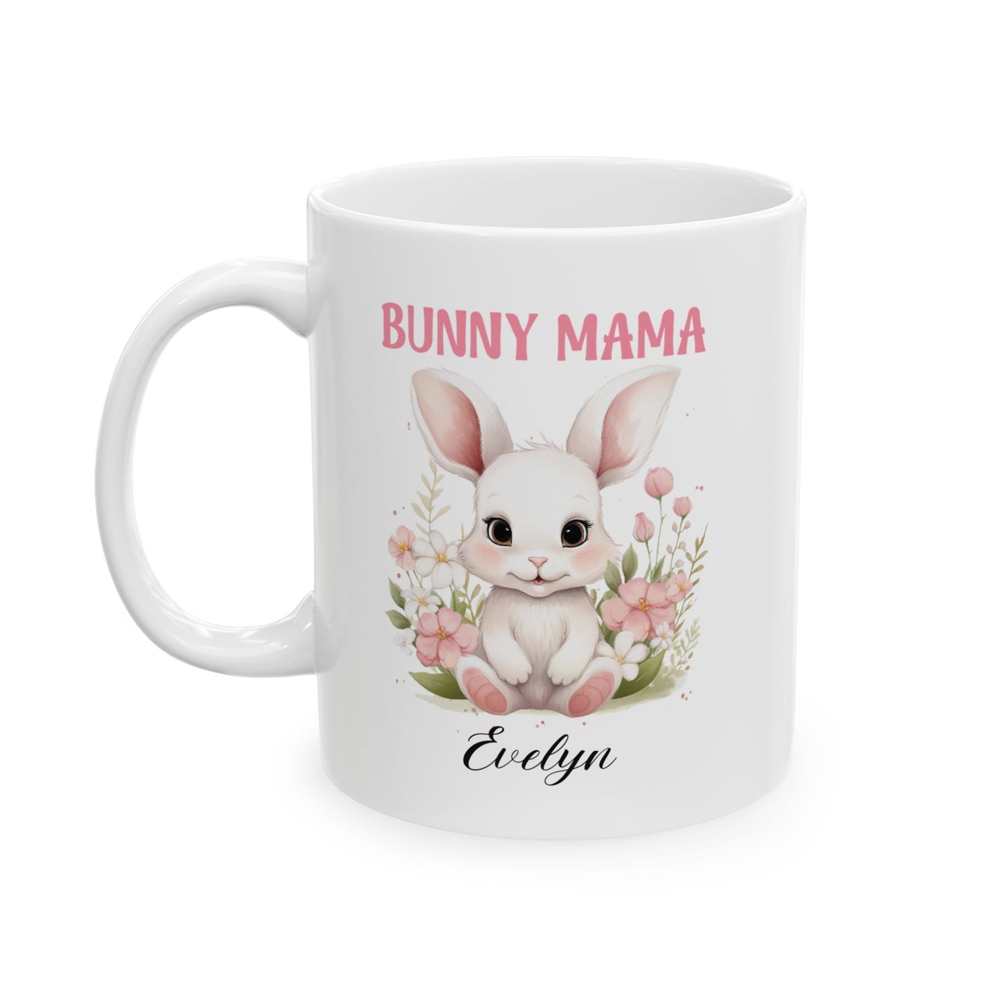 Bunny Mama Mug – Personalized Easter Gift for Mom