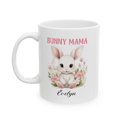 Bunny Mama Mug – Personalized Easter Gift for Mom