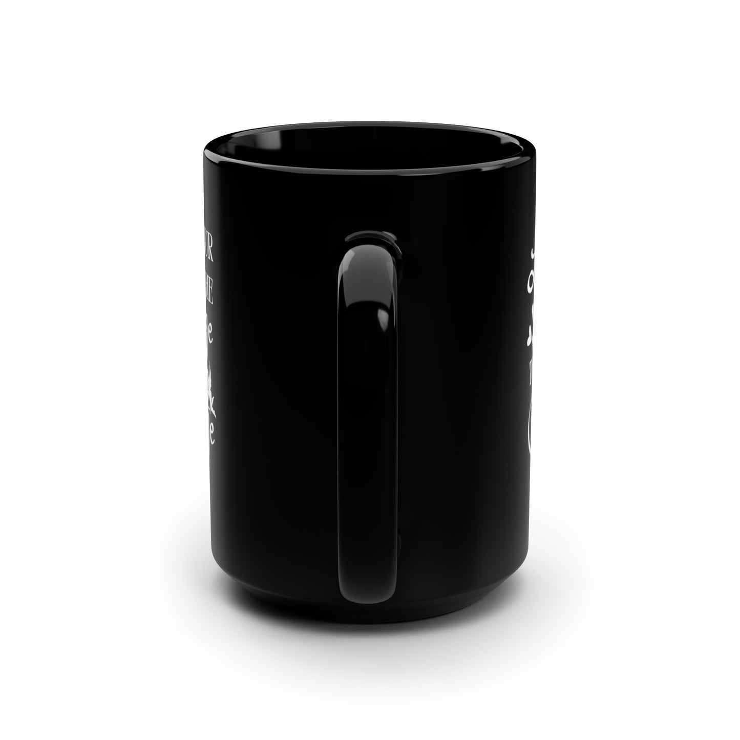 Black Ceramic Mug for Mom – Courage to Face Any Challenge