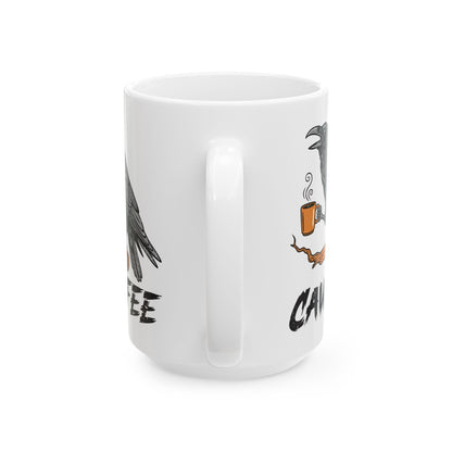 CAW FEE Ceramic Mug, (11oz, 15oz)