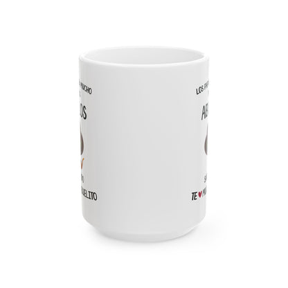 Los Abuelos Lo Saben Todo Mug – Grandfather Appreciation White Ceramic Mug