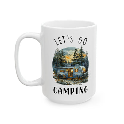 Vintage Camper Adventure Shirt Ceramic Mug, (11oz, 15oz)