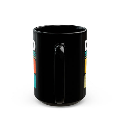 Dad Tax Mug – Black with Colorful Food Graphics