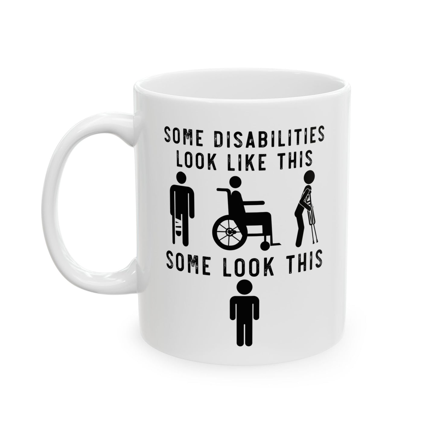 White Ceramic Inclusion Cup – Motivational Gift for Teachers, Advocates & Allies