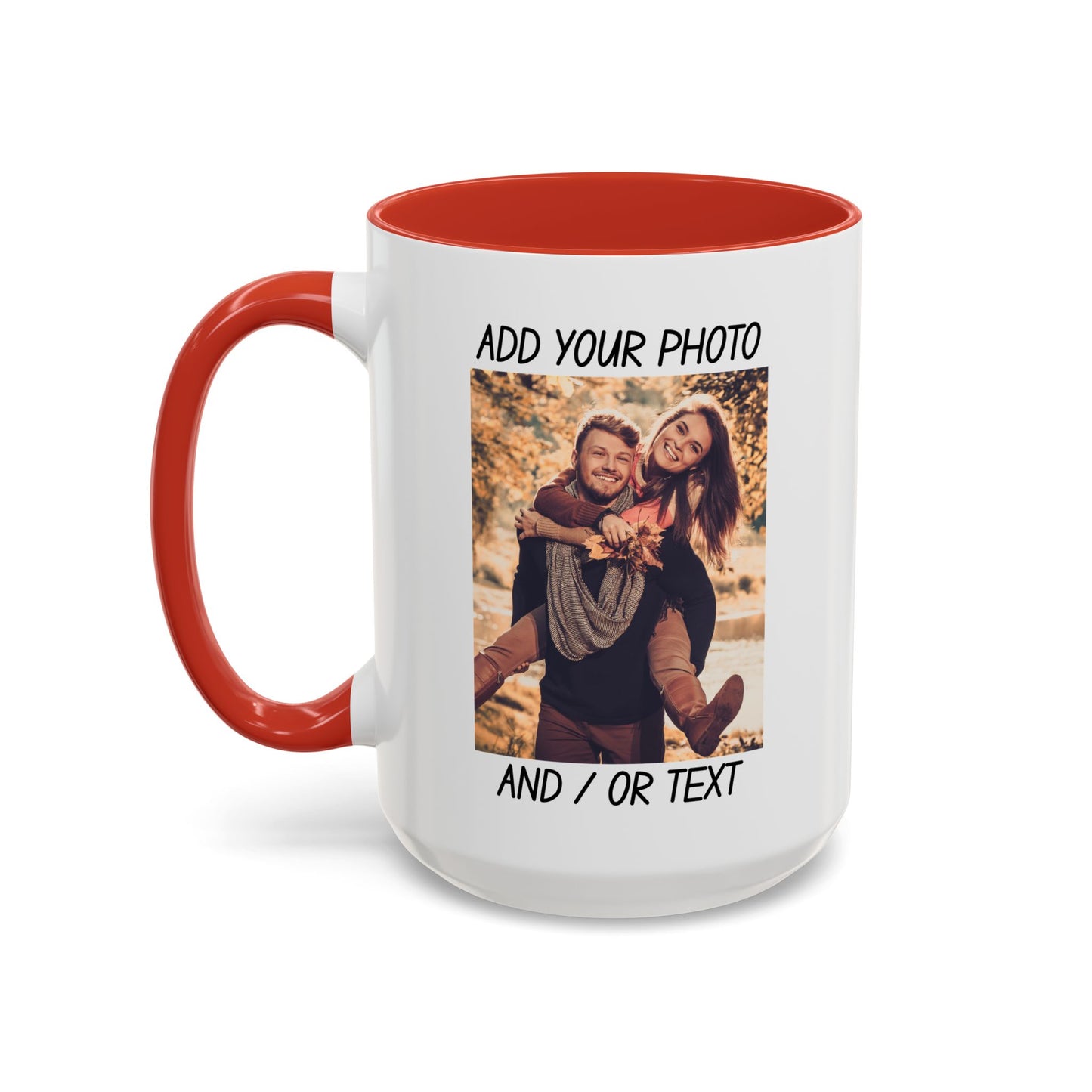 Fall Couple Mug – Cozy Autumn Love Gift for Him or Her Accent Coffee Mug (11, 15oz)