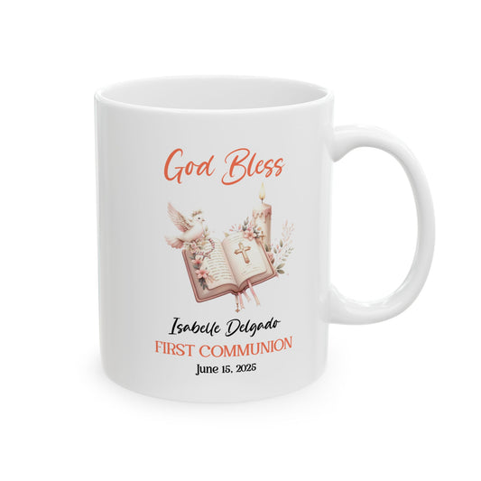 God Bless First Communion Mug – Isabelle Delgado June 15 2025