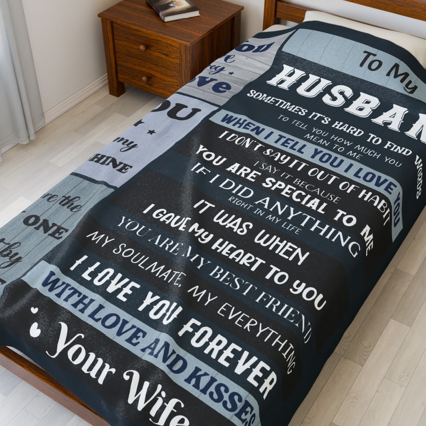 To My Husband Blanket