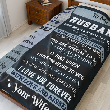 To My Husband Blanket