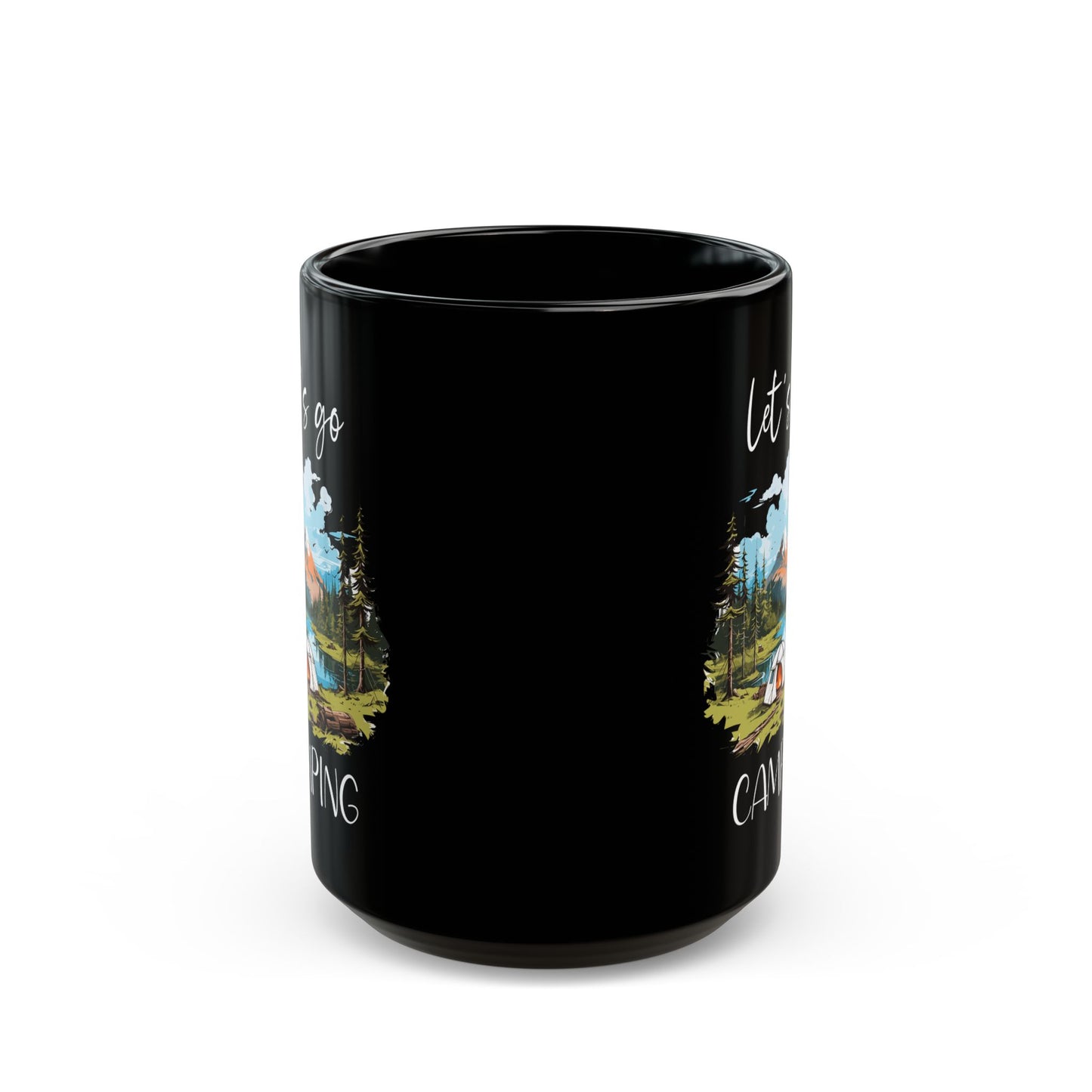 Scenic Camping Adventure Shirt  Ceramic Mug, (11oz, 15oz)