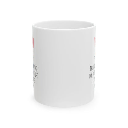 Funny Gift from Daughter to Mom – Floral Appreciation Mug
