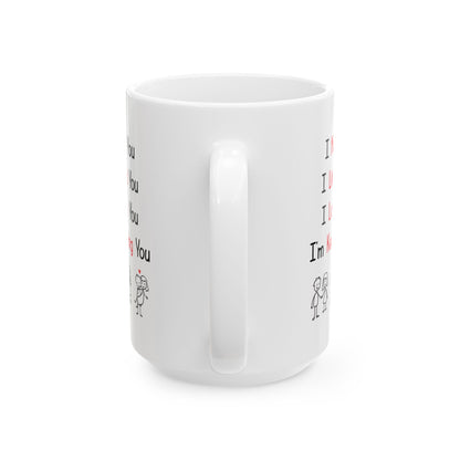 I Met You I Liked You I Love You Mug – Cute Stick Figure Couple – Romantic Gift for Him or Her
