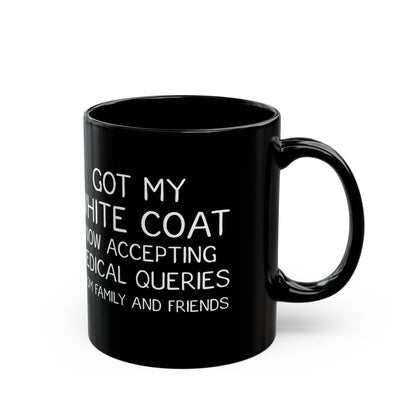 Black White Coat Ceremony Mug – Personalized Gift for Medical Student, Doctor, or PA