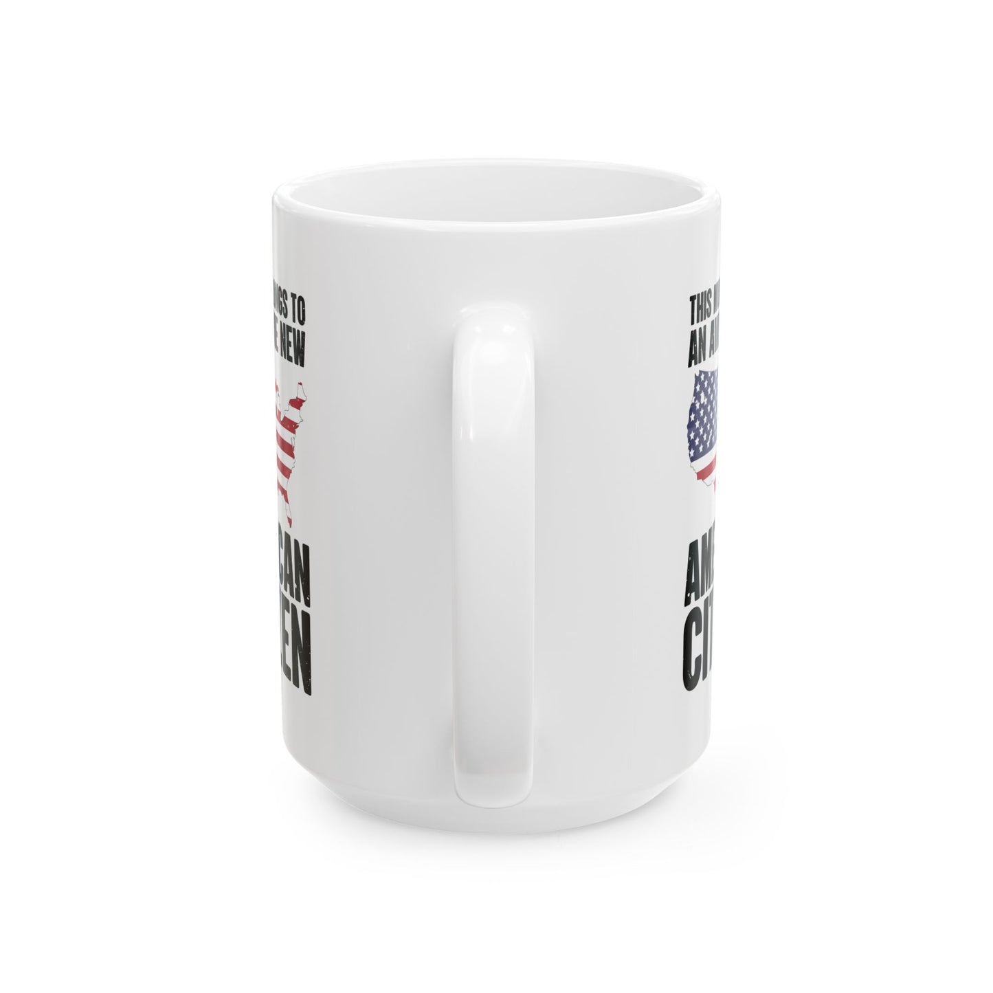New American Citizen White Mug – Patriotic Gift for Naturalization USA