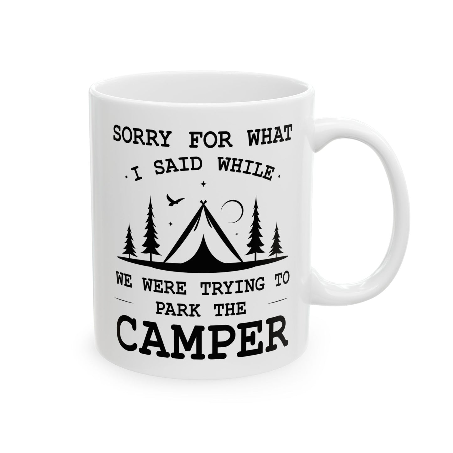 Camp More Worry Less Ceramic Mug, (11oz, 15oz)