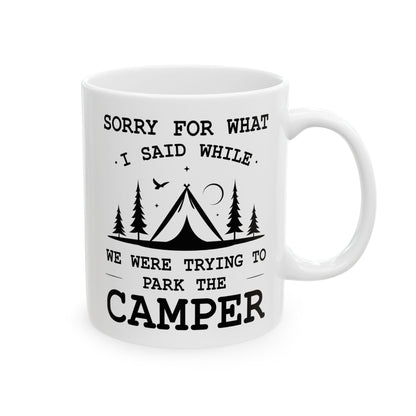 Camp More Worry Less Ceramic Mug, (11oz, 15oz)