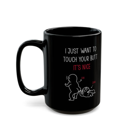 Funny Black Personalized Couples Coffee Cup – Romantic Gift for Boyfriend or Girlfriend